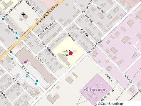 Location of General Paint at 5230 boulevard Royal, Shawinigan