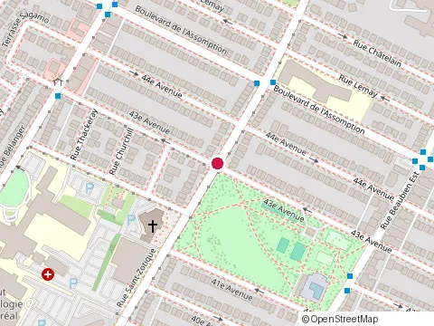 Location of Genier Peinture at 5265  Rue Saint-Zotique E, Montréal