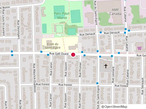 Location of Géogène Café - Galt Ouest at 2370 Rue Galt O, Sherbrooke