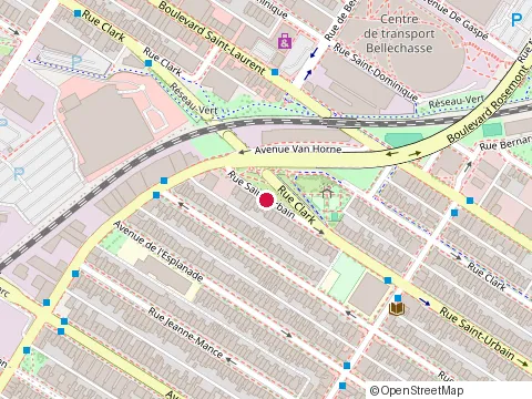 Location of George Painter Plastering at 5950 Rue Saint-Urbain, Montréal