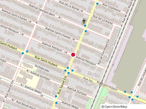 Location of Georges Pizza at 844 Rue Sauvé E, Montréal
