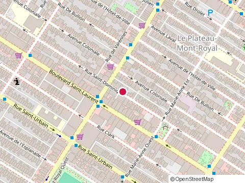 Location of Geraldine Dufour at 4371  Rue Saint-Dominique, Montréal