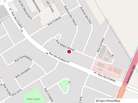 Location of Gerard Trudeau Constr Inc at 17 Rue des Chenes, Salaberry-de-Valleyfield