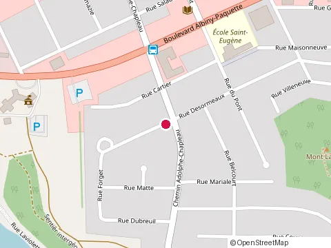 Location of Germain Villeneuve Electricien Inc at 354 Rue Cartier, Mont-Laurier