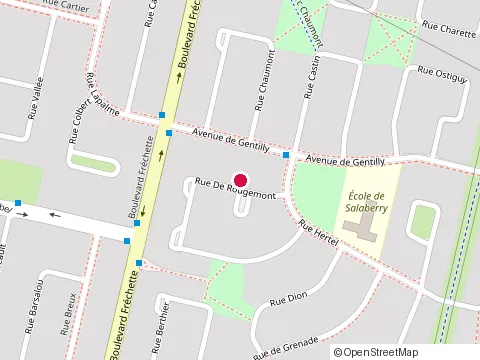Location of Gestimo Construction Inc. at 1128 Rue Breux, Chambly