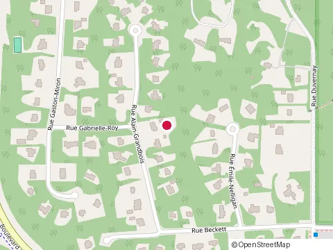 Location of Gestion Alain Gregoire Inc. at 1405 Rue Alain-Grandbois, Sherbrooke