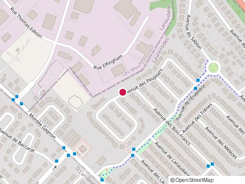Location of Gestion Construction Beau at 407 avenue des Peupliers, Bois-des-Filion