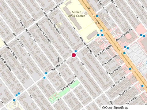 Location of Gestion Inf Michel Fleury at 3914 Rue Monselet, Montréal