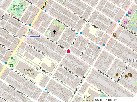 Location of Gestion Jean Bissonnette Inc at 663 avenue Wiseman, Montréal