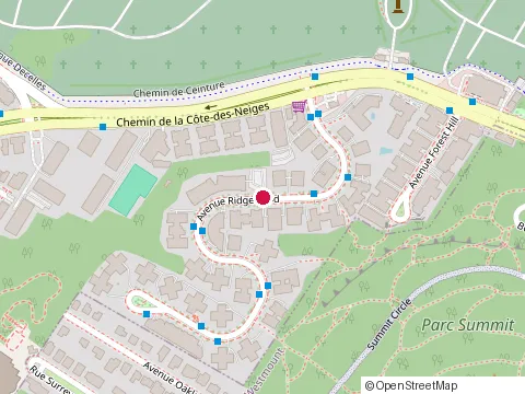Location of Gestion Millenia at 3665 avenue Ridgewood, Montréal