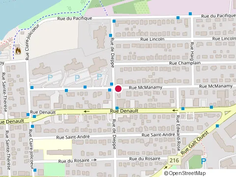 Location of Gestion Richard Gendron at 1354 Rue Mcmanamy, Sherbrooke