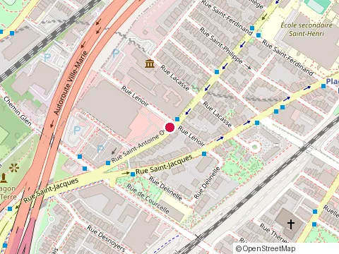Location of Gia Vin & Grill at 1025 Rue Lenoir, Montréal