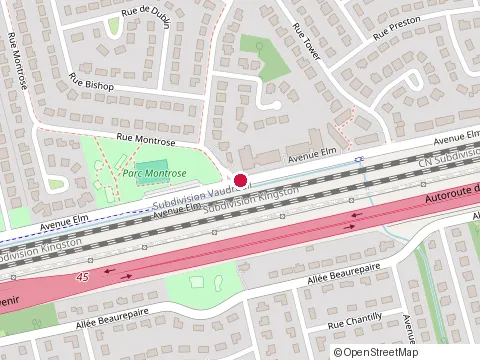 Location of Gibson Library Connection at 375 avenue Elm, Beaconsfield