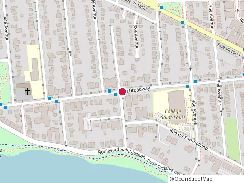 Location of Giles Paul at 3800 Rue Broadway, Lachine