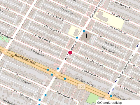 Location of Gili Spa at 4212 Rue Beaubien E, Montréal