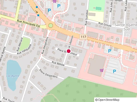 Location of Gilles St Jacques Excavation at 21 Rue Liboiron, Sainte-Agathe-des-Monts