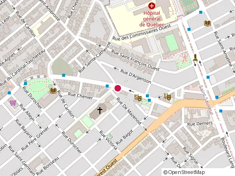 Location of Gisèle Buvette at 195 Rue Saint-Vallier O, Québec