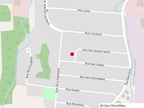 Location of Gîte la Nuitée at 493 Rue des Quatre-Vents, Coaticook