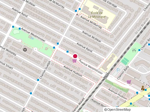 Location of Glf Construction & Commerce at 5555 avenue Westminster, Côte Saint-Luc