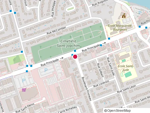 Location of Global Mental Health Services at 104 boulevard Primeau, Châteauguay