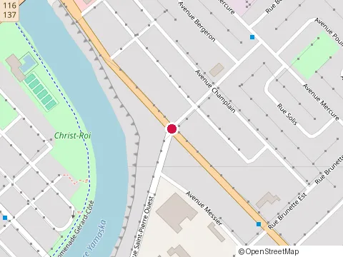 Location of Globe Vision at 16070 Avenue Saint-Louis, Saint-Hyacinthe