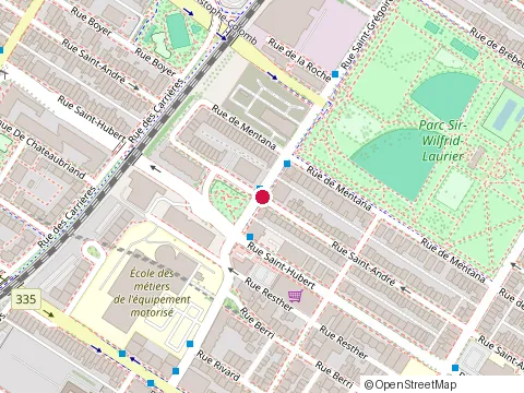 Location of Go Projets Construction at 5328 Rue Saint-André, Montréal