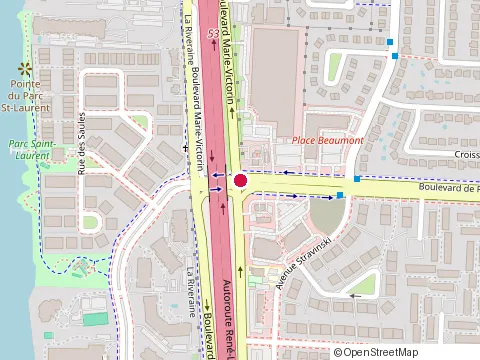 Location of Golden Bowl at 1200 boulevard de Rome, Brossard