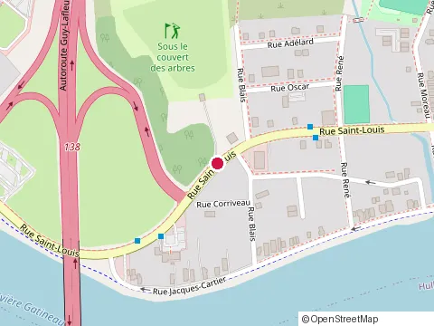 Location of Golf 127 at 1415 Rue Saint-Louis, Gatineau