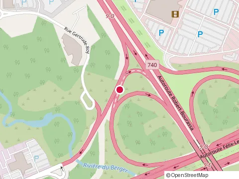 Location of Golf de la Faune at 7950 Rue du Marigot, Québec