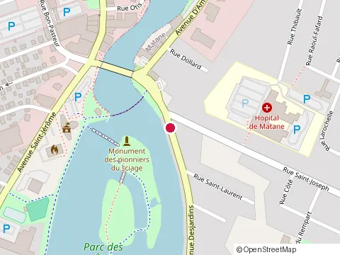 Location of Gosselin, Guy at 1-5 avenue Desjardins, Matane