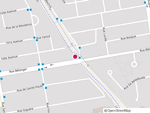 Location of Gourmet + at 703 Rue Bélanger, Saint-Jérôme