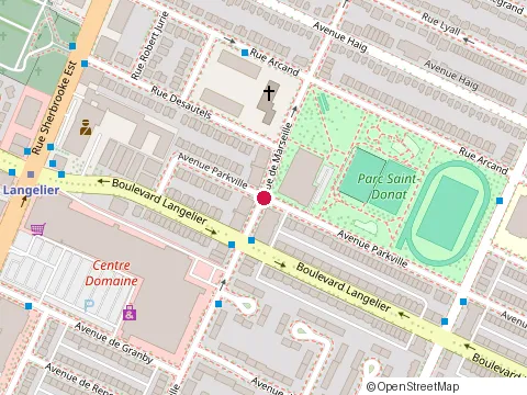 Location of Gourmet Langelier at 6657 Rue de Marseille, Montréal