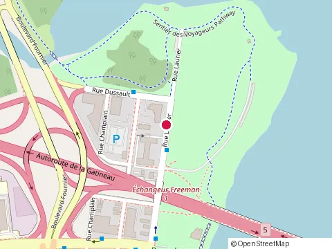 Location of Gouter at 11 Rue Laurier, Hull