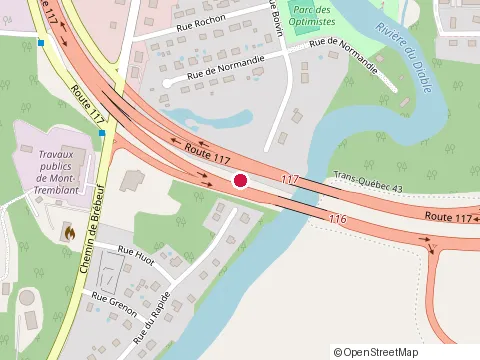 Location of Gouttieres 2000 Plus Inc at 1535 route 117, Mont-Tremblant