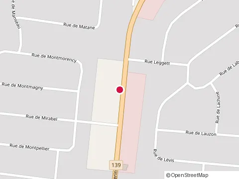Location of Granby Occasion at 1029 Rue Dufferin, Granby