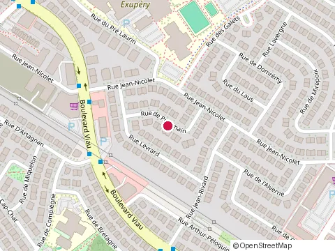 Location of Grand Pave at 8352 Rue de Pontmain, Montréal