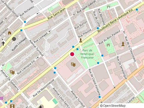 Location of Grand Théâtre de Québec at 269 Bd René-Lévesque E, Québec