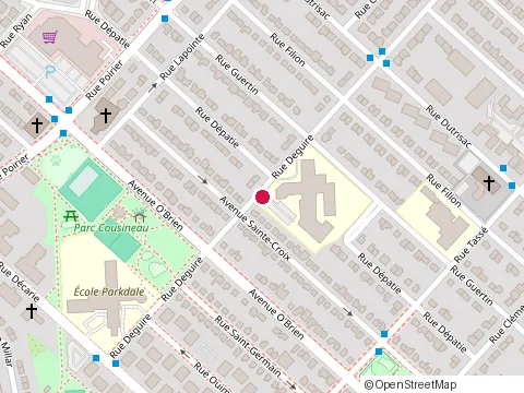 Location of Grands-Êtres Primary School at Rue Deguire Saint-Laurent 1150, Québec
