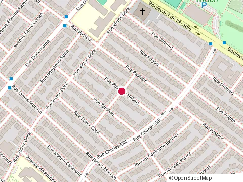 Location of Granit Milan at 11240 Rue Philippe-Hebert, Montréal