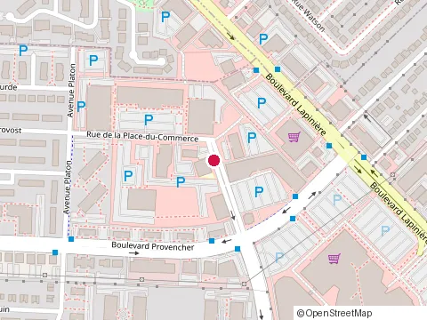 Location of Great-West Co d'Assurance Vie at 11 Rue de la Place-du-Commerce, Brossard