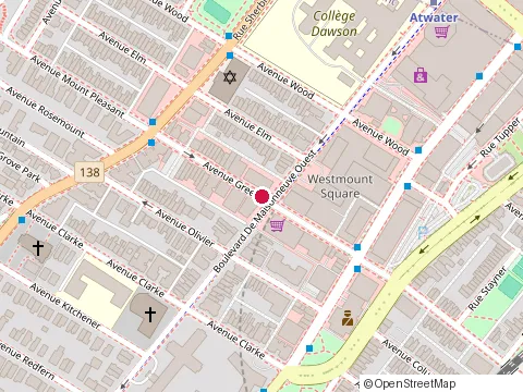 Location of Greene Ave Building Inc at 1310 avenue Greene, Westmount