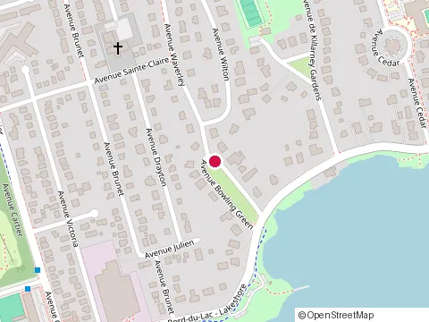 Location of Greenworkshealth at 11 Avenue Bowling Green, Pointe-Claire