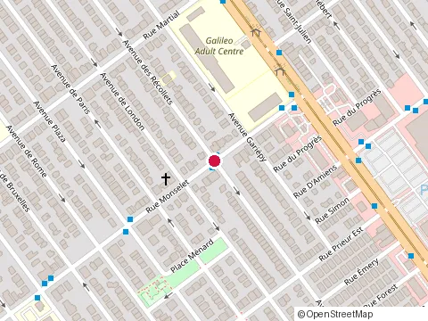 Location of Grillade Lafolie at 3905 Rue Monselet, Montréal
