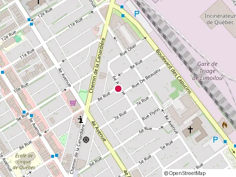 Location of Grillade Okapi at 440 8E Ave, Québec
