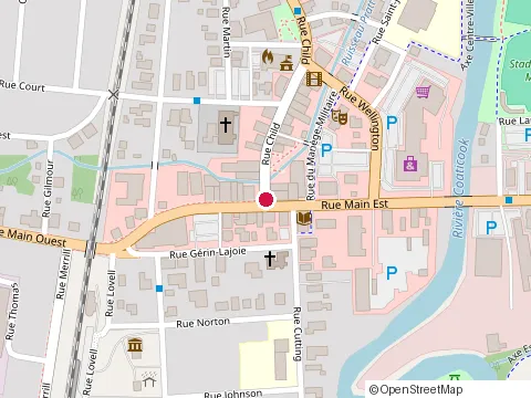 Location of Grillades Tip Top at 94 Rue Child, Coaticook