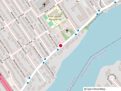 Location of Grillades Yerevan at 397 boulevard des Prairies, Laval