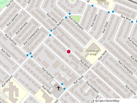 Location of Grillo Construction at 1480 Rue Barré, Saint-Laurent
