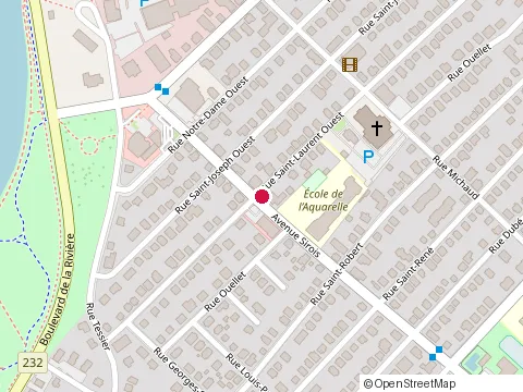 Location of Groleau, Hugues at 324 Rue Saint-Laurent O, Rimouski