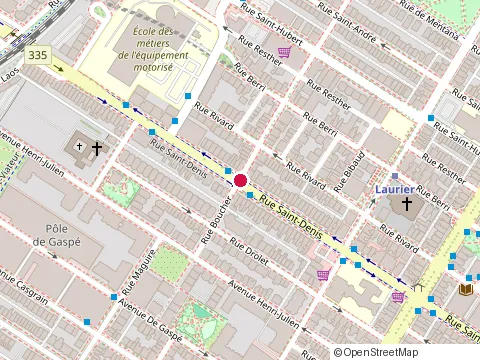 Location of Groupe Conseil Mca at 5240B Rue Saint-Denis, Montréal
