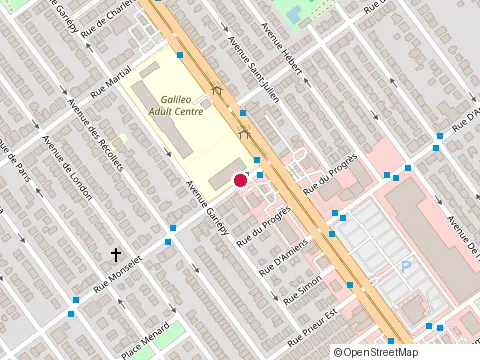 Location of Groupe Dragons at 4058 Rue Monselet Bureau 108, Montréal-Nord